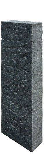 Kombistele / Palisade aus Granit dunkelgrau, G654, L/B/H ca. 10 x 25 x 150 cm (S6)