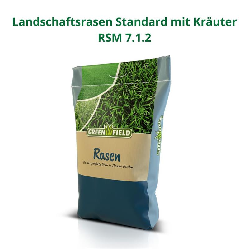 GREENFIELD GF712 Landschaftsrasen PROFIMISCHUNG mit Kräutern RSM 7.1.2