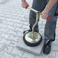 Probst Vakuum-Handy VH-1/25, D 280 mm, Ein Mann Gerät für leichte Steinplatten