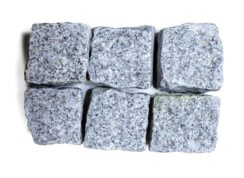 Granit Pflasterwürfel Porto Hellgrau– verschiedene Größen Granit Pflasterwürfel Porto Hellgrau– verschiedene Größen
