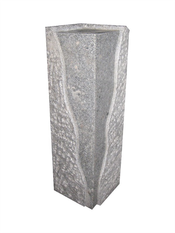 Granit Wassersäule Bodo grau - 25x25x80cm