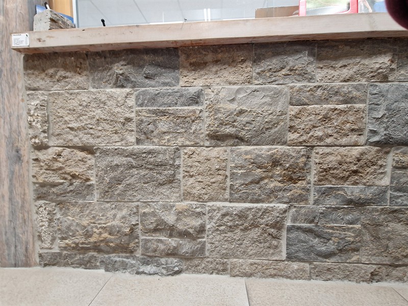 Muschelkalk Spaltsteine - System 1 - HÖHE 17 cm, leichte Bauweise,