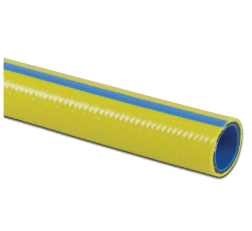 Wasserschlauch PVC 19 mm x 25 mm 8bar Gelb/Blau Typ Torsino Plus, 50m Rolle
