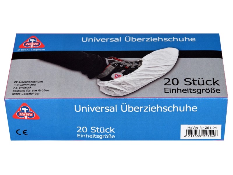 ÜBERZIEHSCHUH  PE  WEIß  20-ST-PACK