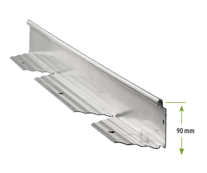 3000-Z L-Profil (Winkelprofil) PRO - Länge 2400mm, Kantung 90/60mm