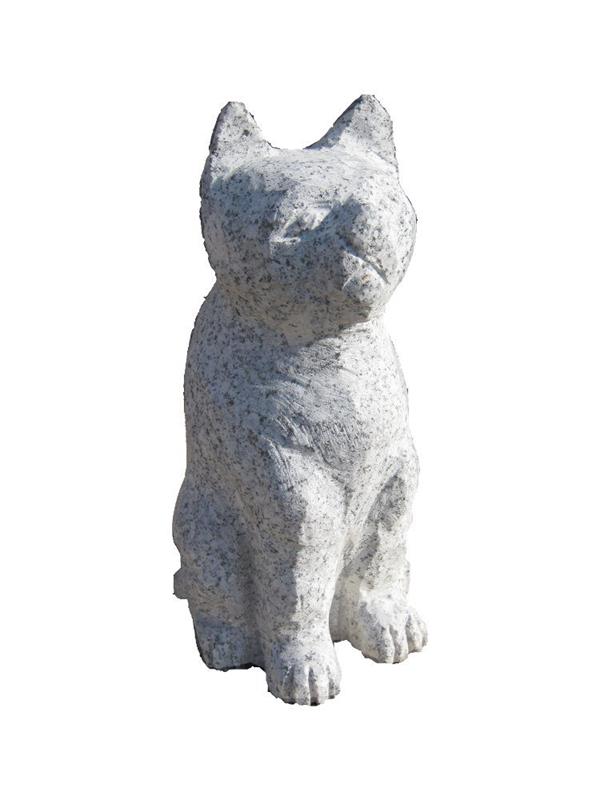 Granitfigur Katze – sitzend – Höhe ca. 20 cm