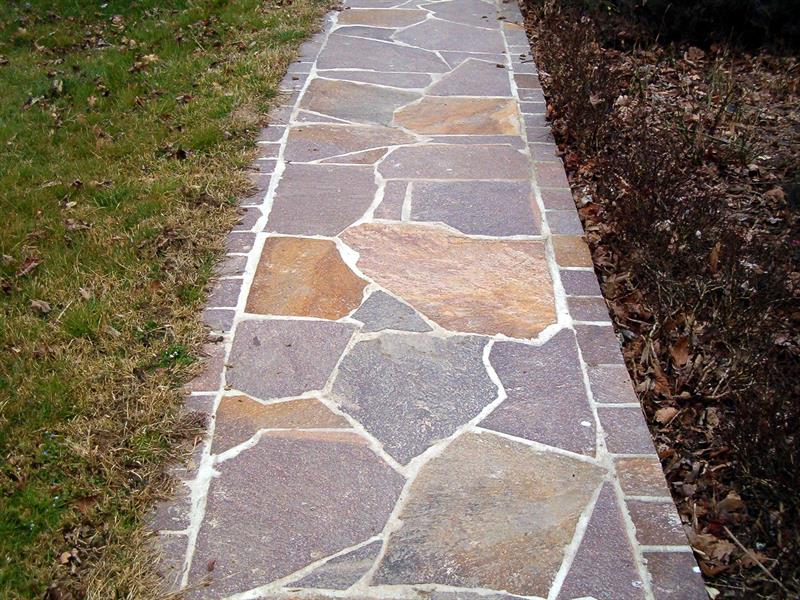 Porphyr Polygonalplatten - Stärke ca. 3-5 cm  Porphyr Polygonalplatten - Stärke ca. 3-5 cm