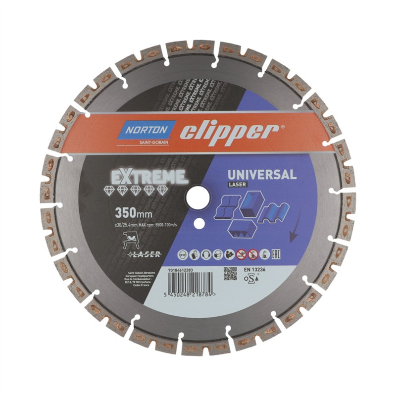 Norton Clipper Trennscheibe EXTREME Universal Laser 350 mm x 30 / 25,4