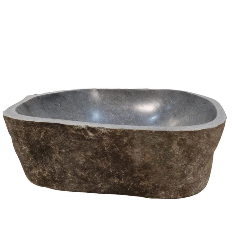 Waschbecken aus Naturstein – Typ „Batu Kali IV“, Becken 3 Waschbecken aus Naturstein – Typ „Batu Kali IV“, Becken 3