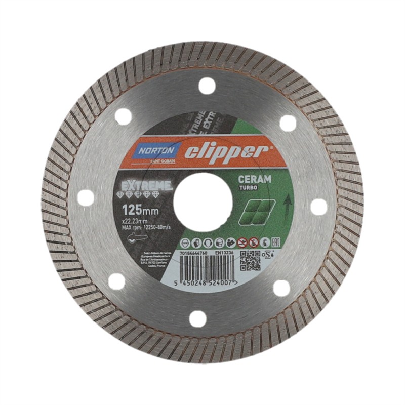 Norton Clipper Extreme Ceramic TURBO – 125 mm x 22,23
