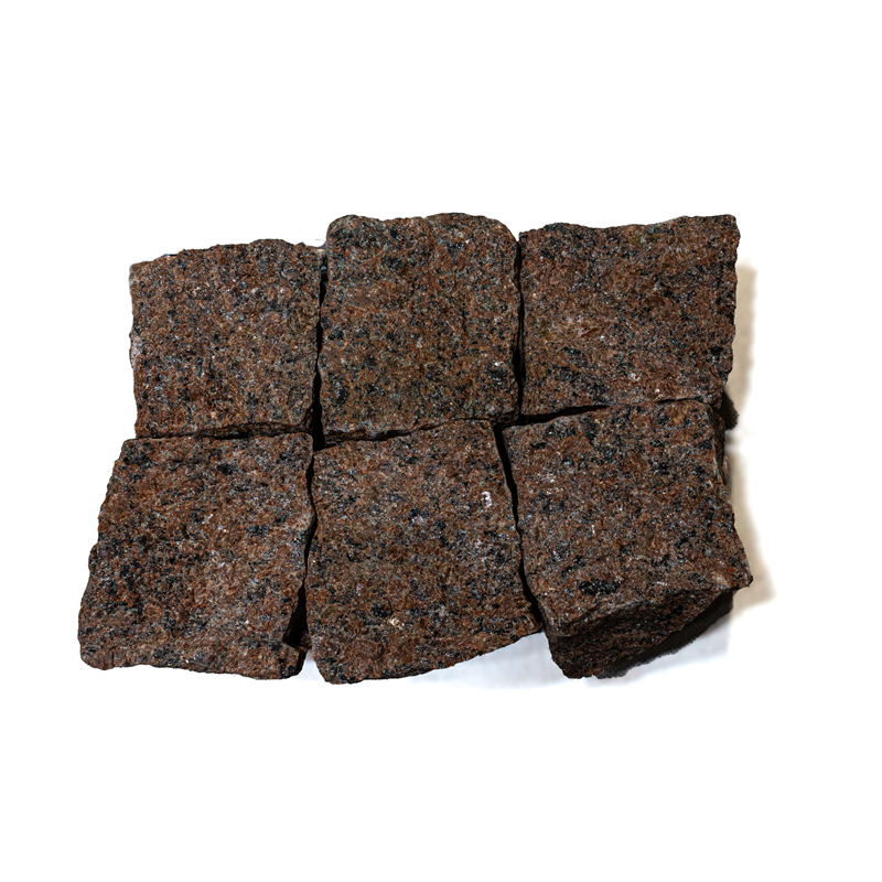 Pflasterwürfel aus Granit rot- grau VANGA, ca. 8/11, in Big Bag inkl. Befüllung Pflasterwürfel aus Granit rot- grau VANGA, ca. 8/11, in Big Bag inkl. Befüllung