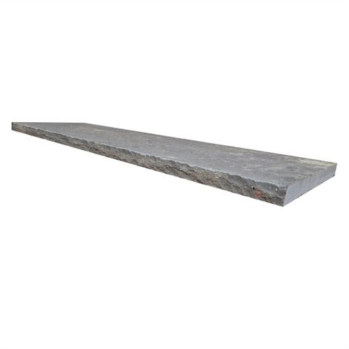 Basalt Mauerabdeckplatten anthrazit – bossiert – 100×30×3 cm