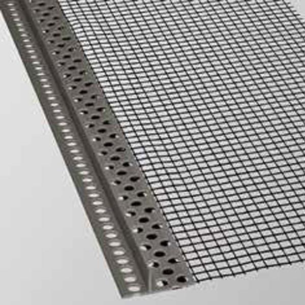 steinfix Netz 22 - Randabschlußprofil mit Netz, Farbe grau, Länge 2m
