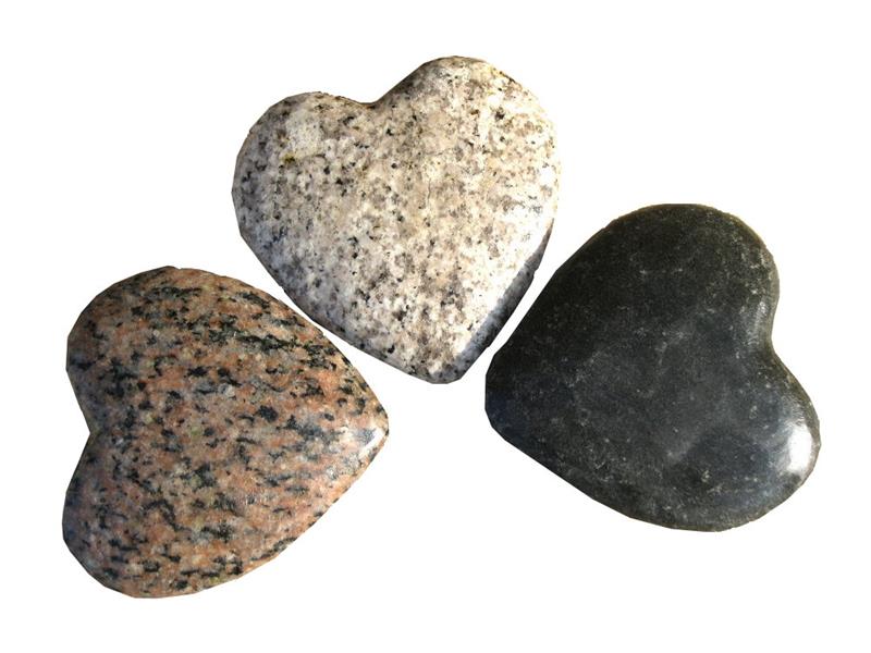 Granitfigur Herz – verschiedene Farben