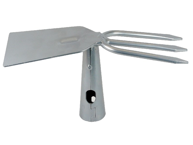 Doppelhacke Flach - 3 Zinken