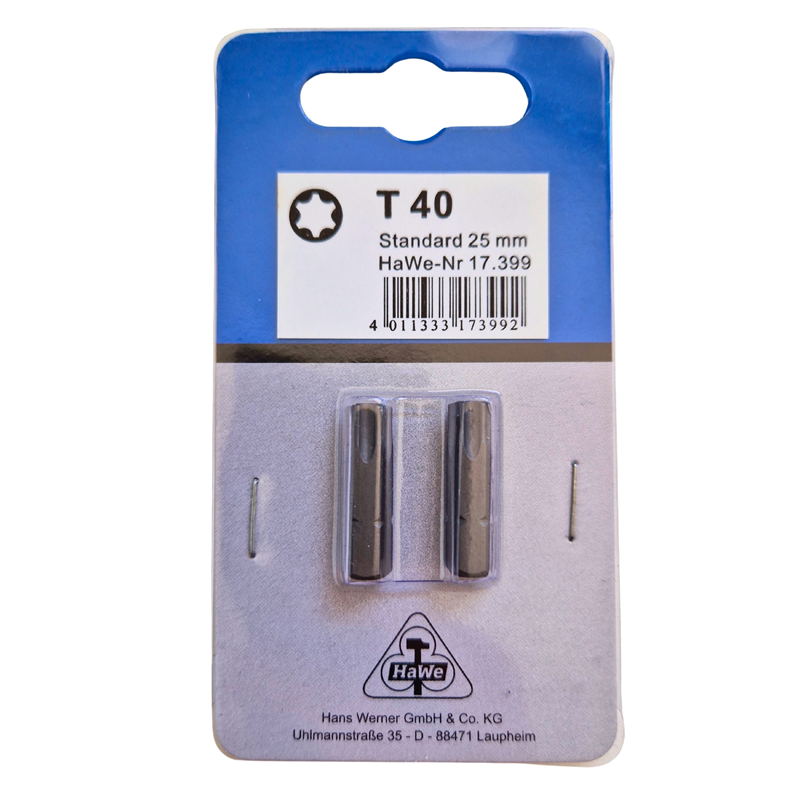 BIT  25 MM  T 40  2-ST  SB