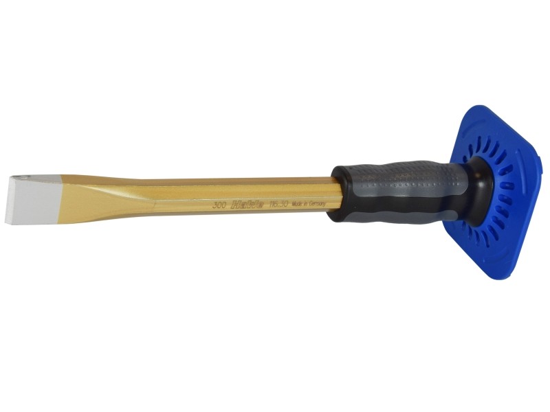 MAURERMEIßEL FLACH 300 MM MIT HANDSCHUTZ MAURERMEIßEL FLACH 300 MM MIT HANDSCHUTZ