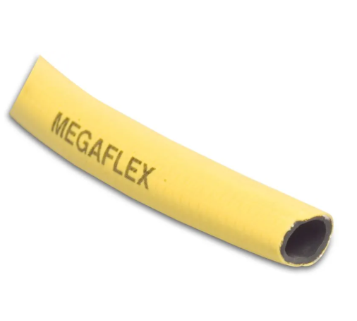 PVC-Wasserschlauch Typ Megaflex – Gelb, 8 bar, 50m Rolle