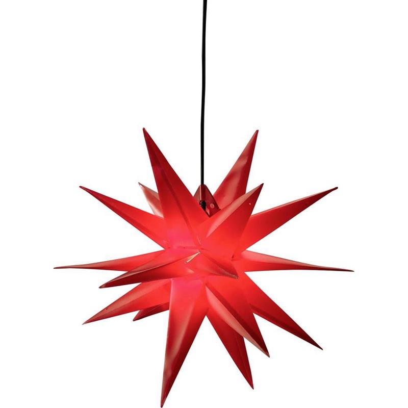 Kunststoffstern, 18- Zack. XL, rot, Durchmesser 60 cm