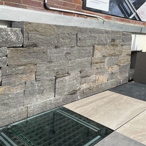 Muschelkalk Systemmauerwerk – Gützinger Trieb – EINSEITIG gespalten