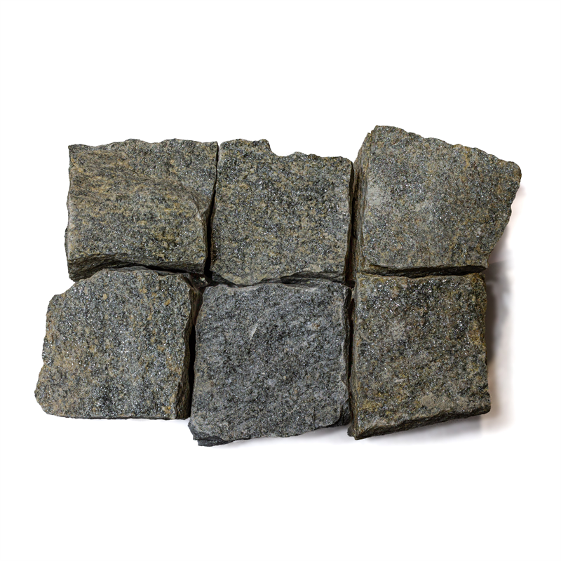 Gneis Luserna Pflasterwürfe, classic mix - verschieden Formate Gneis Luserna Pflasterwürfe, classic mix - verschieden Formate