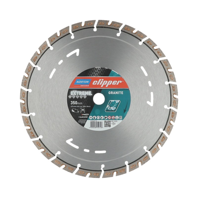 Norton Clipper Trennscheibe EXTREME Granit 350 mm x 25,4 Norton Clipper Trennscheibe EXTREME Granit 350 mm x 25,4
