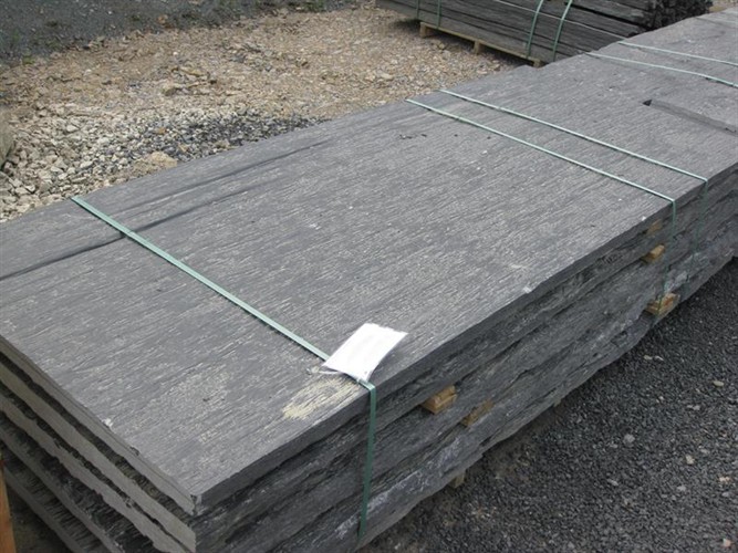 Quarzschiefer Graphit Platten 150x50x4-6cm, Stirnseitig gesägt