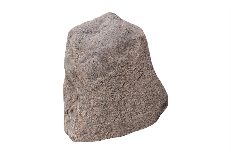 Findlingsquellstein, Unterseite gesägt Rosa gräulich