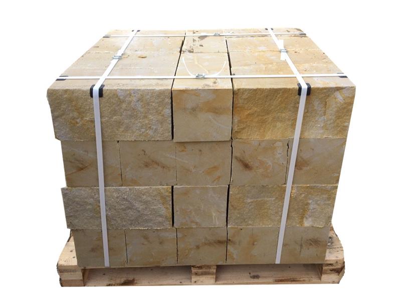 Mauersteine aus Sandstein GELB, L/B/H ca. 40x20x20cm, +/- 2cm