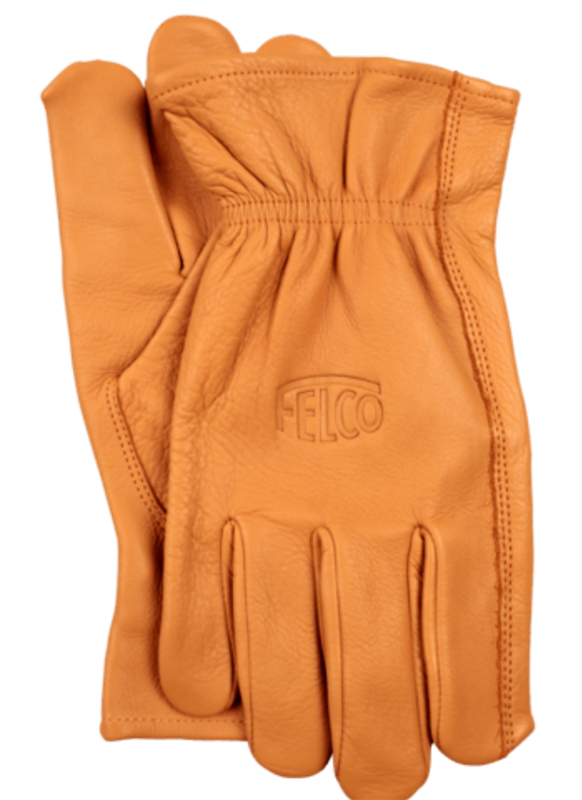 Felco F703XL Handschuhe durchstossfest Premium Rindsleder Naturfarbe
