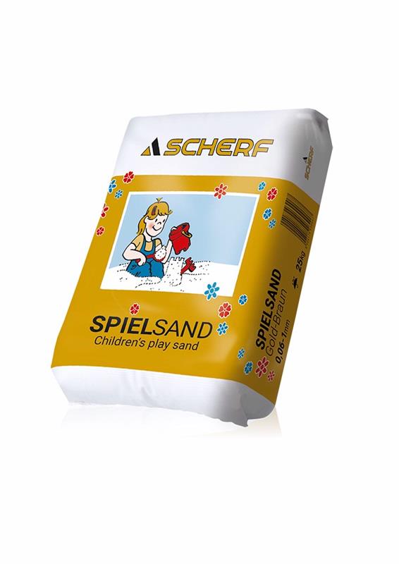 Kinderspielsand Rundkorn gewaschen 0,06- 1mm, PE Sack a 25kg