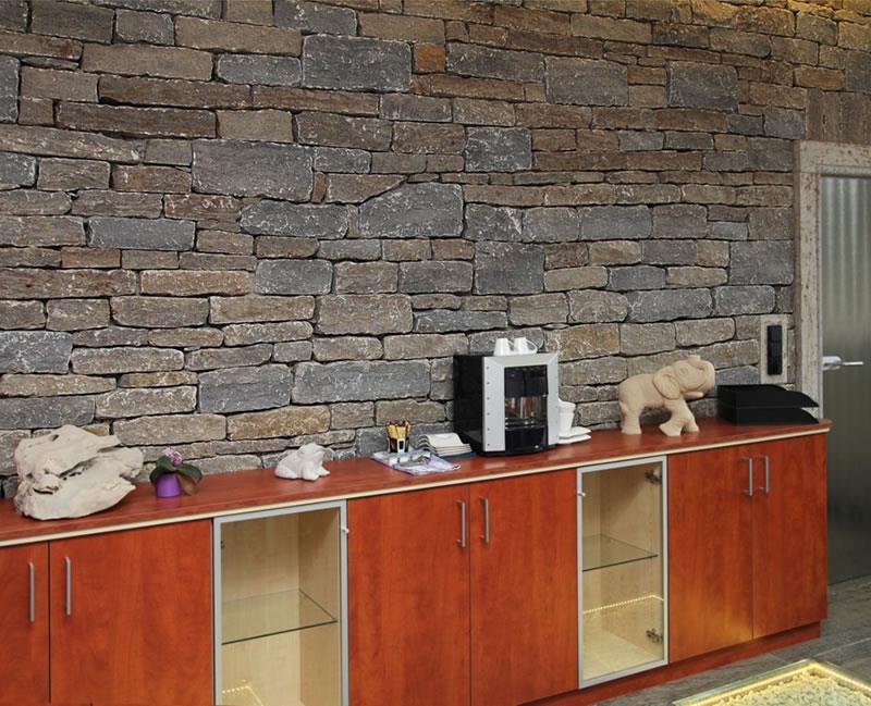 Muschelkalk KRUSTENMAUERSTEIN - Vorder- und Rückseite gespalten Muschelkalk KRUSTENMAUERSTEIN - Vorder- und Rückseite gespalten